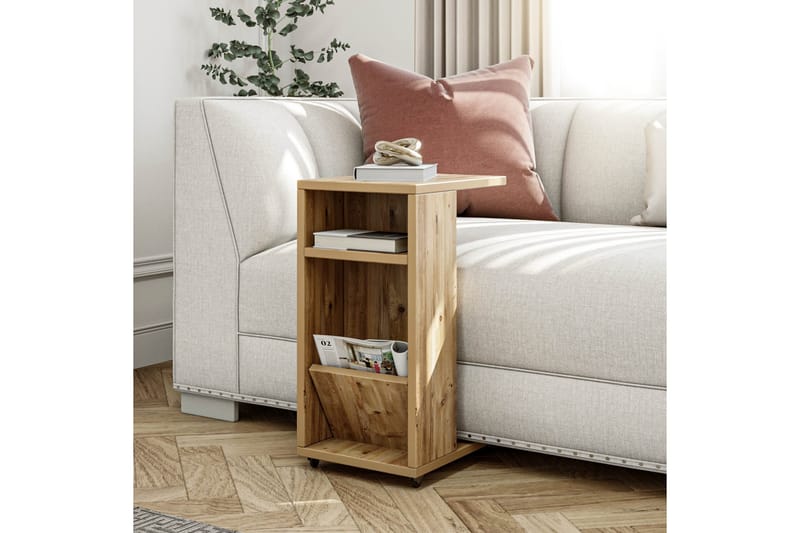 Tekel Sidebord 63 cm - Natur/Lysebrun - Møbler - Bord - Avlastningsbord & sidobord - Brettbord og småbord