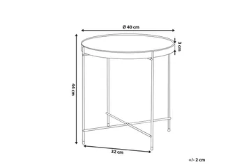 Thore Avlastningsbord - Gull - Møbler - Bord - Avlastningsbord & sidobord - Brettbord og småbord