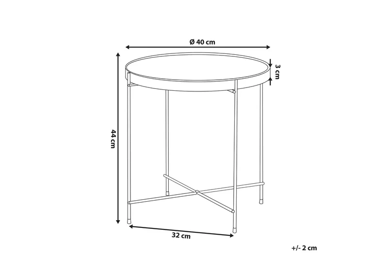 Thore Avlastningsbord - Gull - Møbler - Bord - Avlastningsbord & sidobord - Brettbord og småbord
