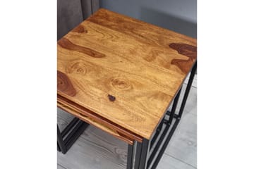 Wilhem Sidebord 40 cm Firekantete - Natur - Møbler - Bord - Avlastningsbord & sidobord - Brettbord og småbord