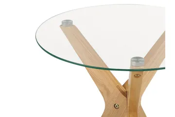 Brion Sidebord 45 cm - Transparent/Lyst tre - Møbler - Bord - Avlastningsbord & sidobord - Brettbord og småbord
