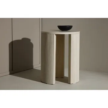 Bristol Sidebord 40 cm - Whitewash - Møbler - Bord - Avlastningsbord & sidobord - Lampebord & sidebord