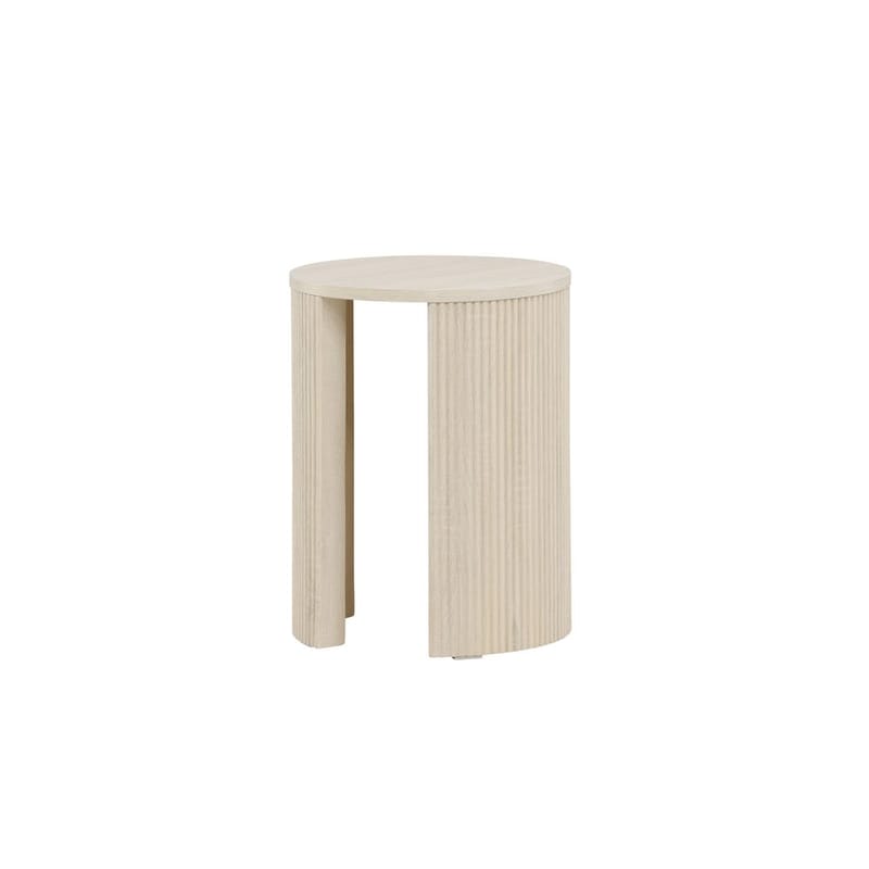 Bristol Sidebord 40 cm - Whitewash - Møbler - Bord - Avlastningsbord & sidobord - Lampebord & sidebord