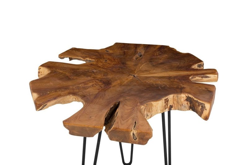 Camrose Avlastningsbord Sett 60 | 60 cm - Brun - Møbler - Bord - Avlastningsbord & sidobord