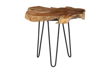 Camrose Avlastningsbord Sett 60 | 60 cm - Brun - Møbler - Bord - Avlastningsbord & sidobord