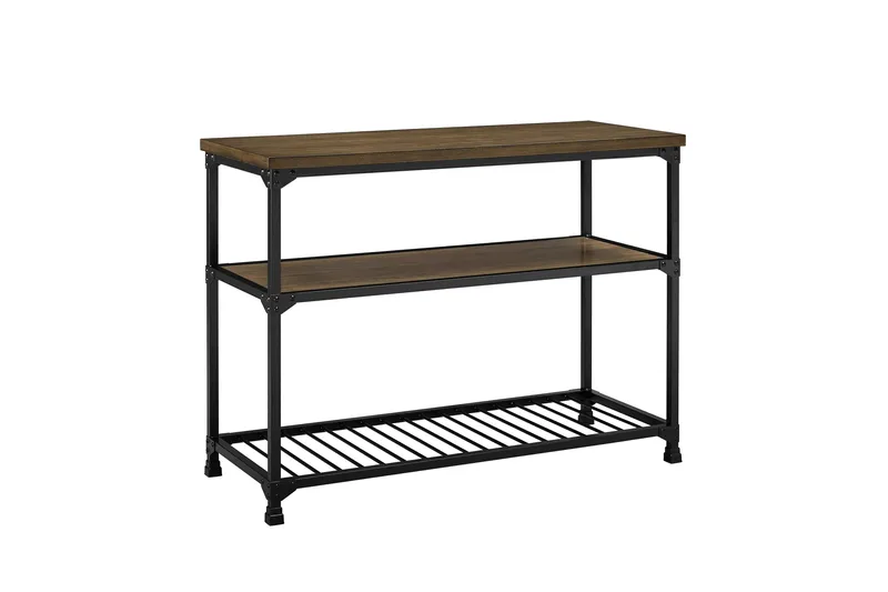 Cassy Konsollbord 121,9 cm Svart/Mørkebrun - Dorel Home - Møbler - Bord - Avlastningsbord & sidobord - Konsollbord & gangbord