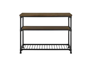 Cassy Konsollbord 121,9 cm Svart/Mørkebrun - Dorel Home - Møbler - Bord - Avlastningsbord & sidobord - Konsollbord & gangbord