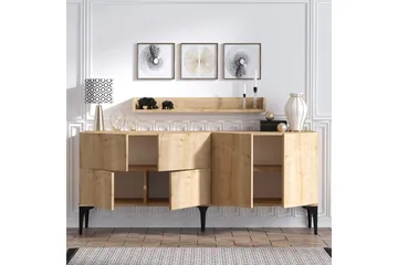 Cerreta Konsoll Sidebord 180 cm - Blå / Natur - Møbler - Bord - Avlastningsbord & sidobord - Konsollbord & gangbord