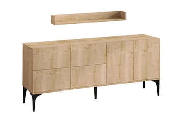 Cerreta Konsoll Sidebord 180 cm - Blå / Natur - Møbler - Bord - Avlastningsbord & sidobord - Konsollbord & gangbord