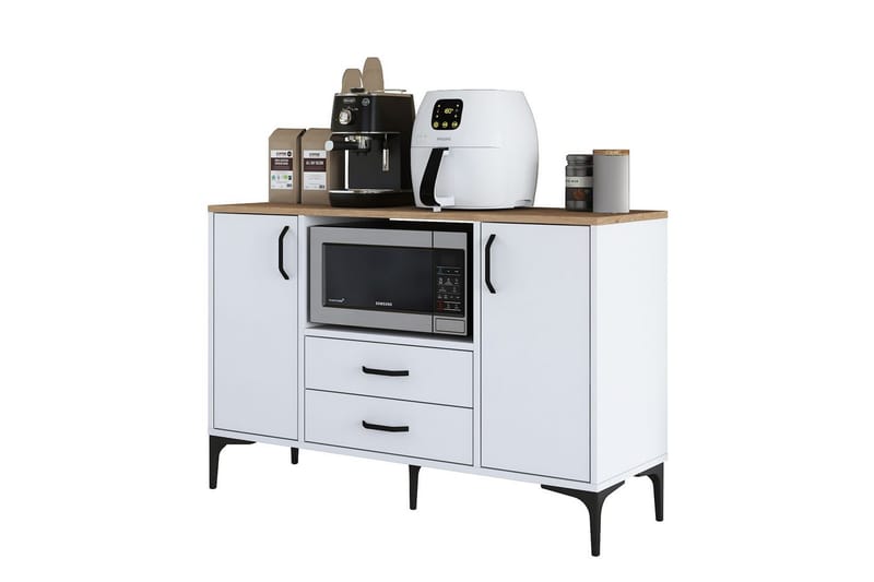 Cerreta konsollbord 120 cm - Mellomfarget tre/Hvit - Møbler - Bord - Avlastningsbord & sidobord - Konsollbord & gangbord