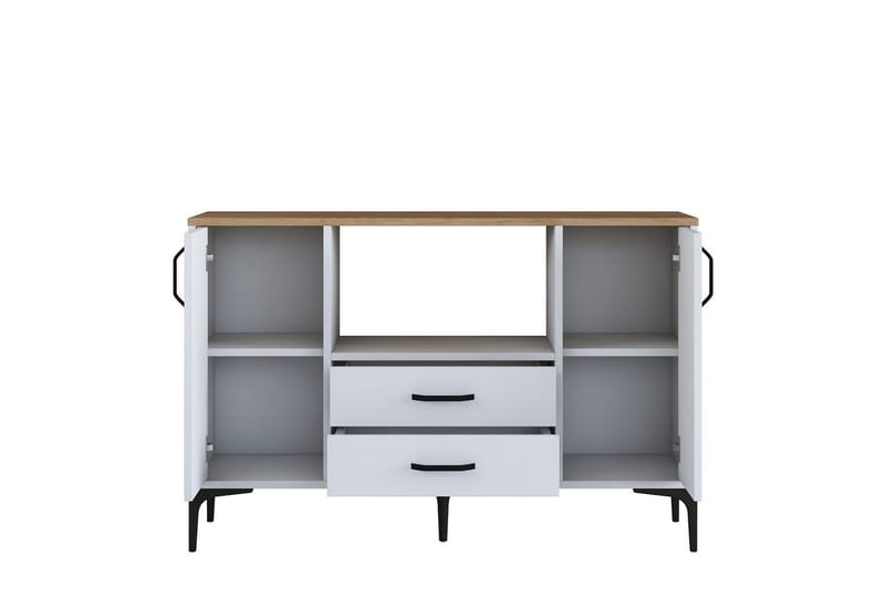 Cerreta konsollbord 120 cm - Mellomfarget tre/Hvit - Møbler - Bord - Avlastningsbord & sidobord - Konsollbord & gangbord