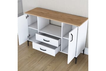 Cerreta konsollbord 120 cm - Mellomfarget tre/Hvit - Møbler - Bord - Avlastningsbord & sidobord - Konsollbord & gangbord