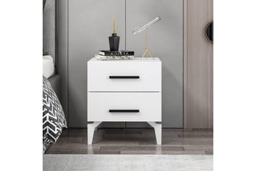 Ceylor Nattbord 50 cm - Hvit - Møbler - Bord - Avlastningsbord & sidobord - Sengebord & nattbord
