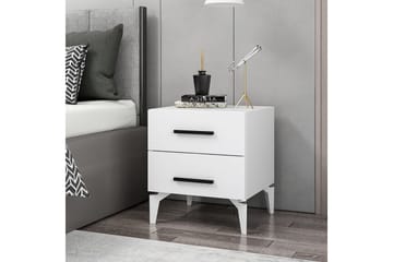 Ceylor Nattbord 50 cm - Hvit - Møbler - Bord - Avlastningsbord & sidobord - Sengebord & nattbord
