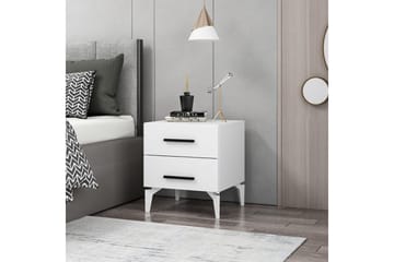Ceylor Nattbord 50 cm - Hvit - Møbler - Bord - Avlastningsbord & sidobord - Sengebord & nattbord