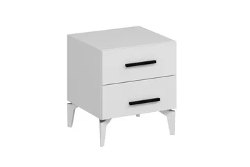 Ceylor Nattbord 50 cm - Hvit - Møbler - Bord - Avlastningsbord & sidobord - Sengebord & nattbord