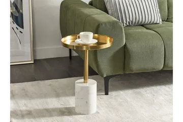 Charis Sidebord 36 cm - Gull/Hvit - Møbler - Bord - Avlastningsbord & sidobord - Lampebord & sidebord