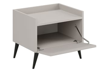 Chiku Nattbord 52 cm - Beige - Møbler - Bord - Avlastningsbord & sidobord - Sengebord & nattbord