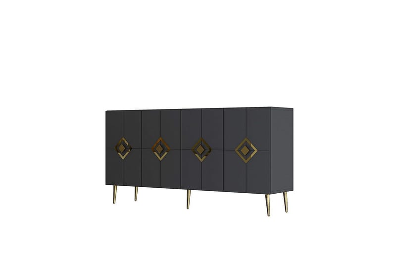 Cleryn Konsollbord 150 cm - Antrasitt/Gull - Møbler - Bord - Avlastningsbord & sidobord - Konsollbord & gangbord