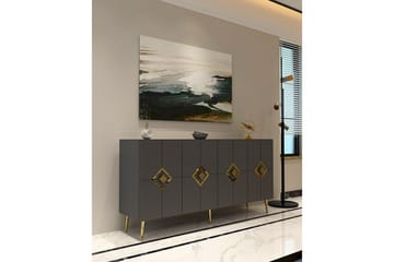 Cleryn Konsollbord 150 cm - Antrasitt/Gull - Møbler - Bord - Avlastningsbord & sidobord - Konsollbord & gangbord