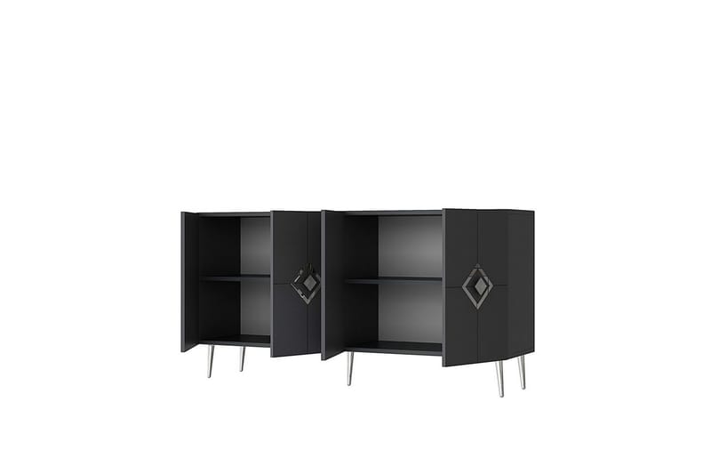 Cleryn Konsollbord 150 cm - Antrasitt/Sølv - Møbler - Bord - Avlastningsbord & sidobord - Konsollbord & gangbord