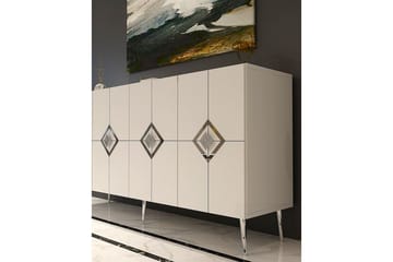 Cleryn Konsollbord 150 cm - Hvit/Sølv - Møbler - Bord - Avlastningsbord & sidobord - Konsollbord & gangbord