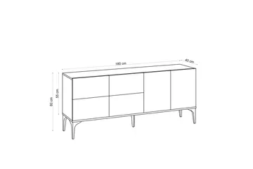 Colldela Avlastningsbord 180 cm - Natur - Møbler - Bord - Avlastningsbord & sidobord - Konsollbord & gangbord