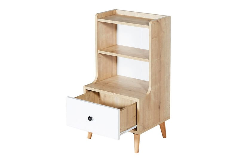 Comfortale Nattbord 45 cm - Sand/Hvit - Møbler - Bord - Avlastningsbord & sidobord - Sengebord & nattbord