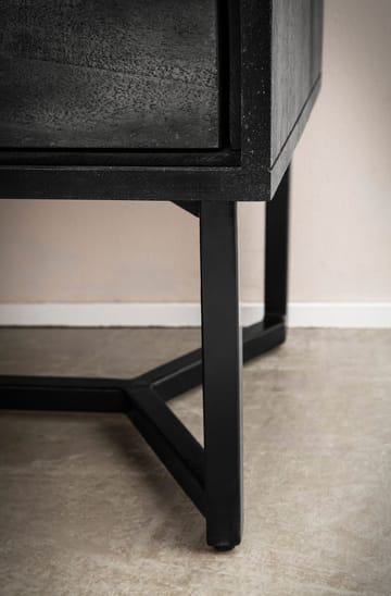 Corora nattbord 45 cm industriell stil - svart - Møbler - Bord - Avlastningsbord & sidobord - Sengebord & nattbord