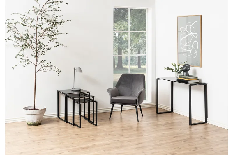 Cynthia Satsbord - Grå - Møbler - Bord - Avlastningsbord & sidobord - Settbord