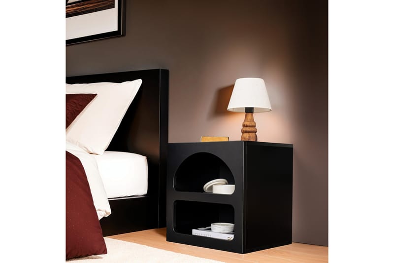 Dalim Nattbord 50 cm - Svart - Møbler - Bord - Avlastningsbord & sidobord - Sengebord & nattbord