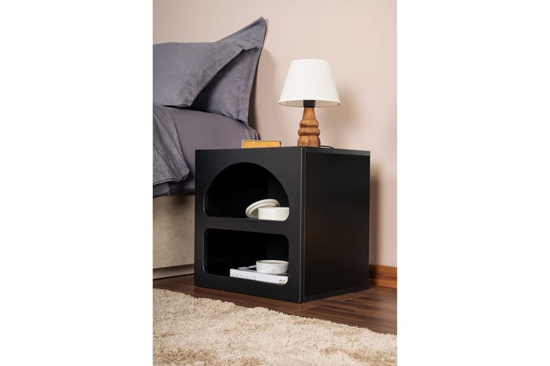 Dalim Nattbord 50 cm - Svart - Møbler - Bord - Avlastningsbord & sidobord - Sengebord & nattbord