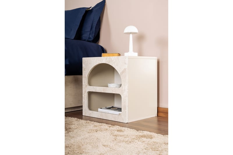 Dalim Nattbord 50 cm - Travertin/Sandstein - Møbler - Bord - Avlastningsbord & sidobord - Sengebord & nattbord