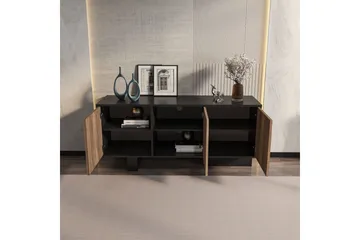 Dargaville Konsollbord 150 cm - Sort/Valnøtt - Oppbevaring - Oppbevaringsmøbler - Sideboard & skjenk