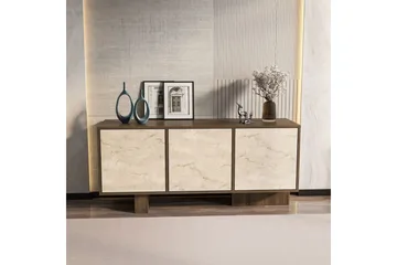 Dargaville Konsollbord 150 cm - Valnøtt/Travertin - Oppbevaring - Oppbevaringsmøbler - Sideboard & skjenk