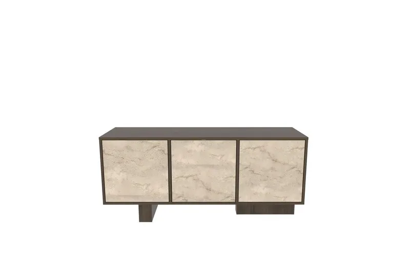 Dargaville Konsollbord 150 cm - Valnøtt/Travertin - Oppbevaring - Oppbevaringsmøbler - Sideboard & skjenk