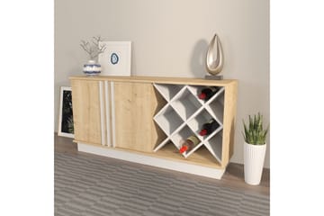 Dasina Konsollbord 148 cm - Eik/Hvit - Oppbevaring - Oppbevaringsmøbler - Sideboard & skjenk