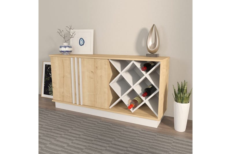 Dasina Konsollbord 148 cm - Eik/Hvit - Oppbevaring - Oppbevaringsmøbler - Sideboard & skjenk
