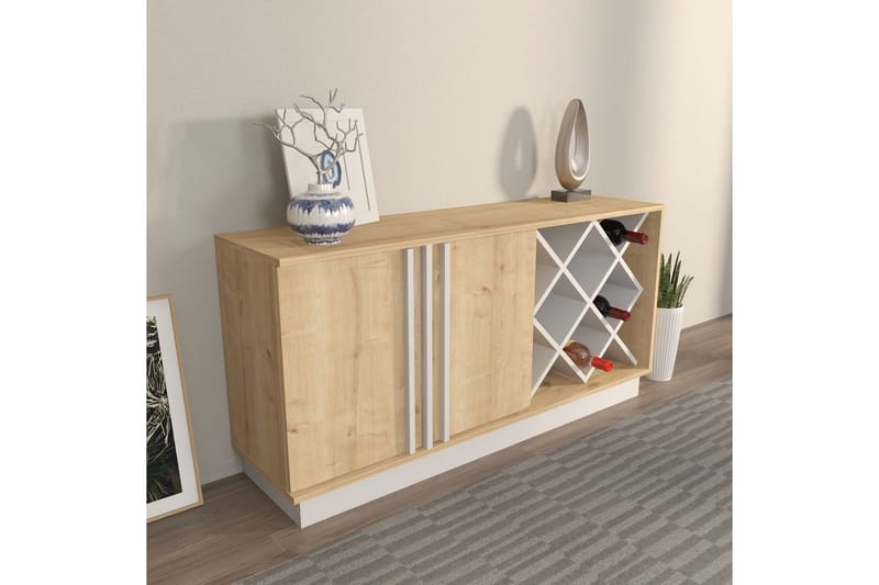 Dasina Konsollbord 148 cm - Eik/Hvit - Oppbevaring - Oppbevaringsmøbler - Sideboard & skjenk