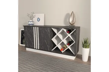 Dasina Konsollbord 148 cm - Hvit/Sort - Oppbevaring - Oppbevaringsmøbler - Sideboard & skjenk