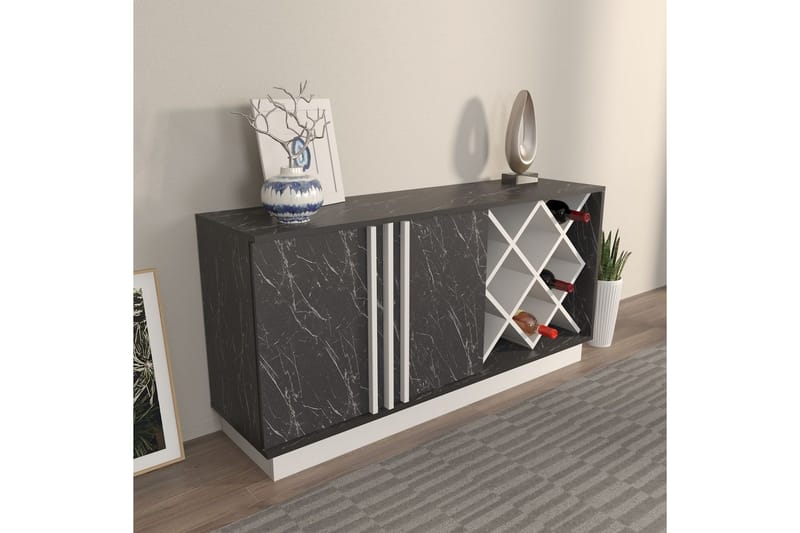 Dasina Konsollbord 148 cm - Hvit/Sort - Møbler - Bord - Avlastningsbord & sidobord - Konsollbord & gangbord