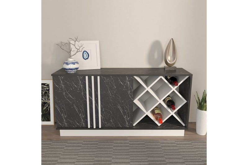Dasina Konsollbord 148 cm - Hvit/Sort - Oppbevaring - Oppbevaringsmøbler - Sideboard & skjenk