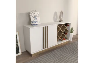 Dasina Konsollbord 148 cm - Hvit/Valnøtt - Oppbevaring - Oppbevaringsmøbler - Sideboard & skjenk