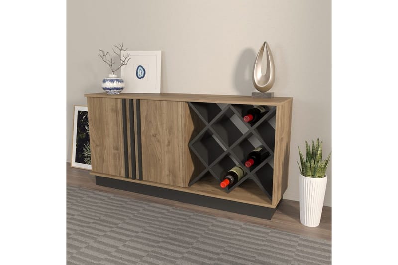 Dasina Konsollbord 148 cm - Valnøtt/Sort - Oppbevaring - Oppbevaringsmøbler - Sideboard & skjenk