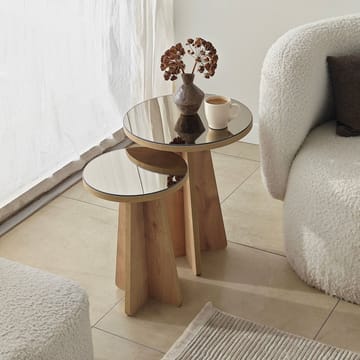 Dasina sidebord 2 deler 50 cm - Bronzie/Safir Eik - Møbler - Bord - Avlastningsbord & sidobord - Settbord