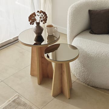 Dasina sidebord 2 deler 50 cm - Bronzie/Safir Eik - Møbler - Bord - Avlastningsbord & sidobord - Settbord