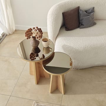 Dasina sidebord 2 deler 50 cm - Bronzie/Safir Eik - Møbler - Bord - Avlastningsbord & sidobord - Settbord