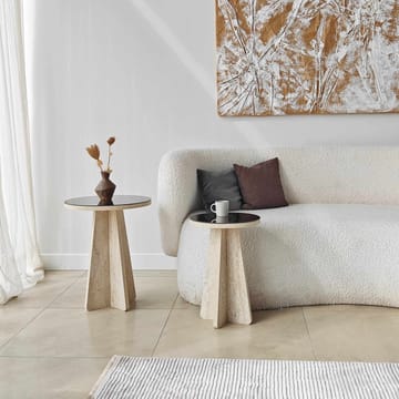 Dasina sidebord 2 deler 50 cm - Travertin/Bronse - Møbler - Bord - Avlastningsbord & sidobord - Settbord