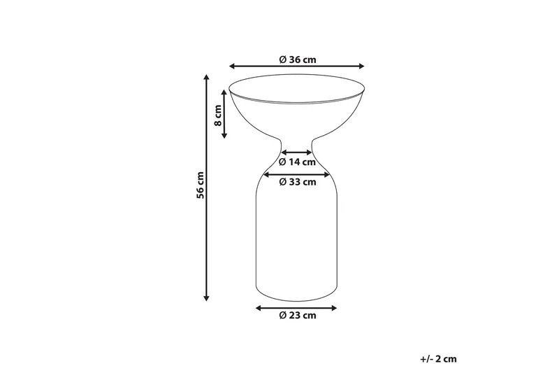Dearra Sidebord 36 cm - Grønn - Møbler - Bord - Avlastningsbord & sidobord - Lampebord & sidebord