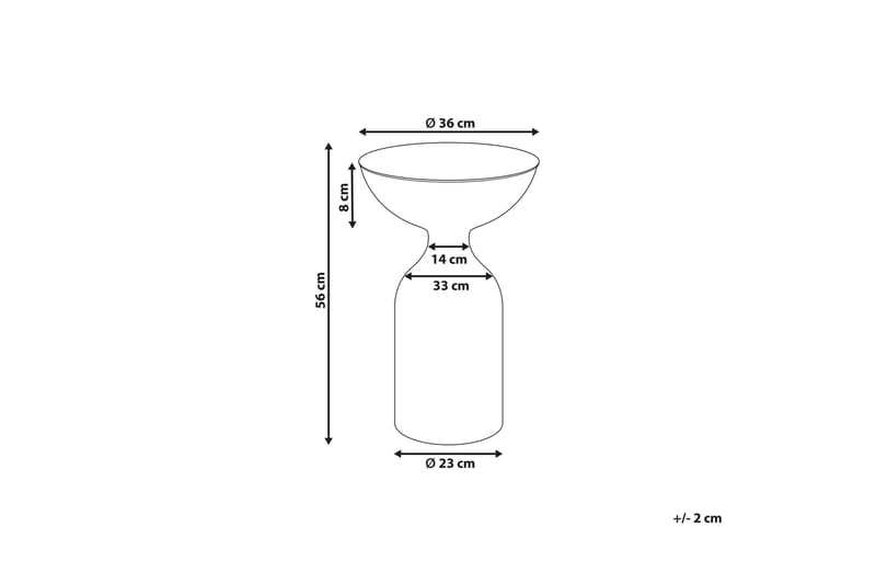 Dearra Sidebord 36 cm - Svart - Møbler - Bord - Avlastningsbord & sidobord - Lampebord & sidebord